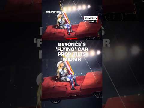Beyoncé’s 'flying' car prop tilts midair