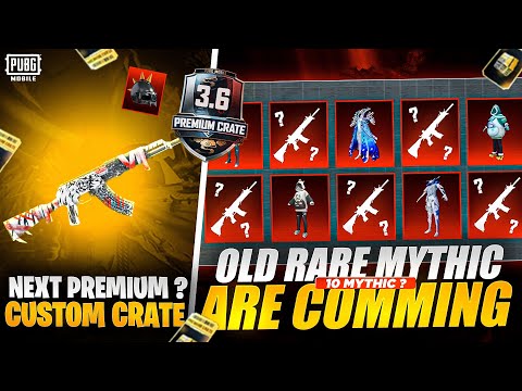 Premium Crate Last Date | Old rare Mythics Are Coming || PUBGM