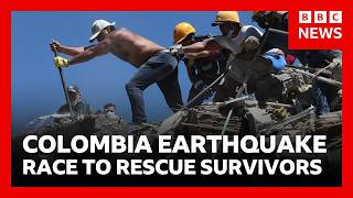 YouTube video thumbnail: Desperate Search for Survivors as 240 Confirmed Dead in Colombia Earthquake