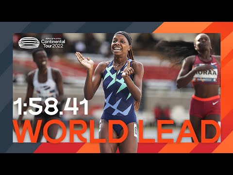 Incredible breakthrough from Sekgodiso with 1:58.41 on 800m | Continental Tour Gold 2022