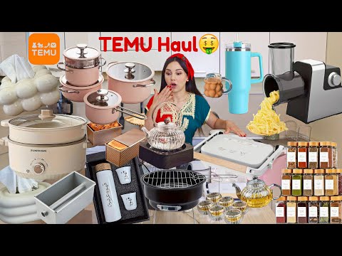 مشترياتي من TEMU🧡فتحت معاكم أكبر طلبية لمستلزمات المطبخ راقية😍الجودة والأثمنة خيال✨|TEMU HAUL