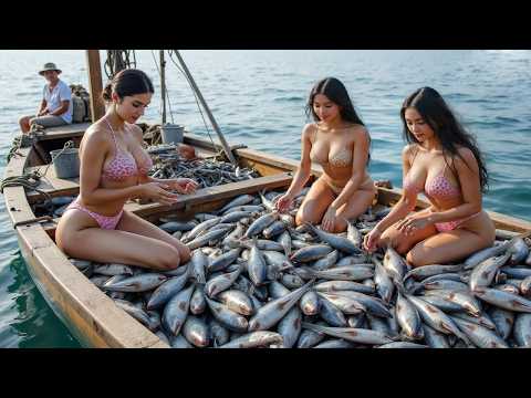 100 Tons of Herring in One Pull – How Fishermen Catch and Freeze Millions of Herring at Sea