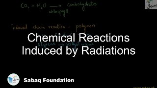 Chemical Reactions Induced by Radiations