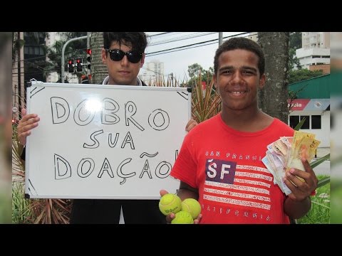 DOBRANDO O DINHEIRO DE DOAÇÕES | Experimento Social
