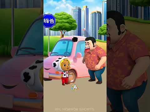 ¡Papá, hay un agujero en el coche! Mira lo que revelaron las cámaras de seguridad🤯🚓 #spanish #shorts