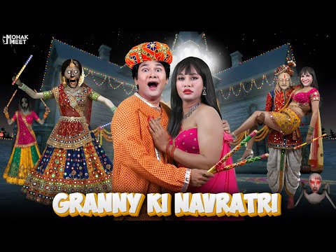 GRANNY , BITWA KI GIRLFRIEND AUR NAVRATRI SHORT FILM : ग्रैनी | HORROR GRANNY SLENDRINA | MOHAK MEET