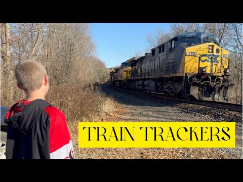 TRAIN TRACKERS # 38 - CSX  DOUBLE DECKER // DOUBLE VISION FREIGHT TRAINS