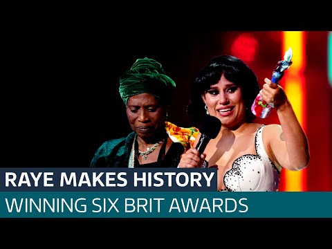 Raye makes BRIT Awards history with six gongs | ITV News