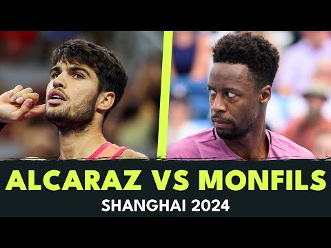 Entertaining Carlos Alcaraz vs Gael Monfils Shotmaking | Shanghai 2024 Highlights