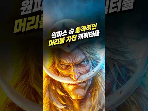 원피스 속 충격적인 머리를 가진 캐릭터들