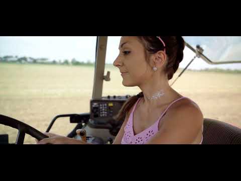 Farmer girl with the big traktor