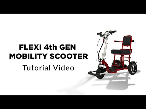 FLEXI 4th Gen 3 Wheels Mobility Scooter | Tutorial Video