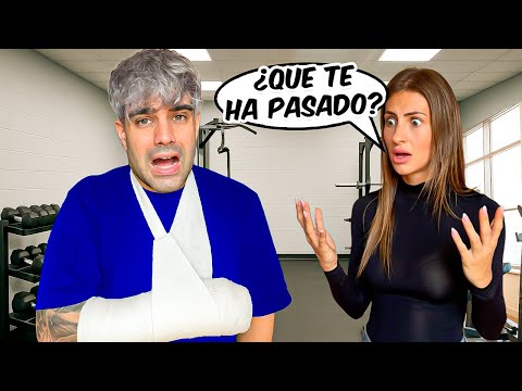 FINJO ESTAR LESIONADO para VER SU REACCIÓN!