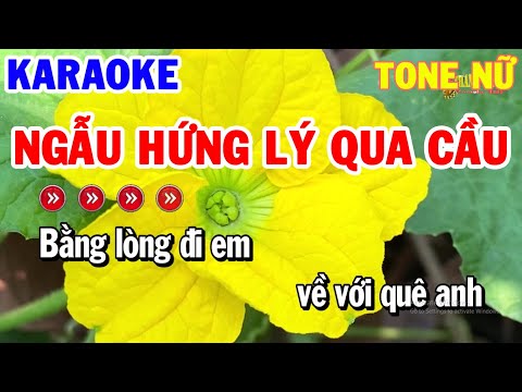 Karaoke Ngẫu Hứng Lý Qua Cầu | Nhạc Sống Tone Nữ Beat Hay | Karaoke Cha Cha Cha Thanh Hải