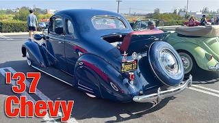 1937 Chevy Startup 🇺🇸 Chevrolet Master Business Coupe Straight 6