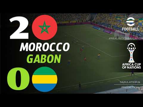 🔴 Maroc vs <strong>Gabon</strong> en direct aujourd'hui | Coupe d'Afrique des Nations | Simulation eFootball Live