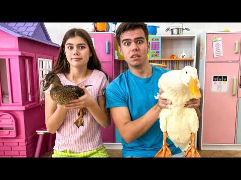 Nastya tem um zoológico em casa