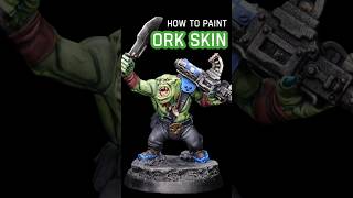 Painting Ork Skin for Beginners #warhammer40k #warhammer #orks #paintingwarhammer