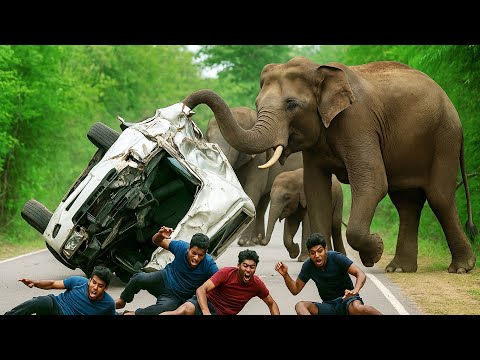 #elephantattack |  Oh God, the wild elephants on the road should be taken care of..