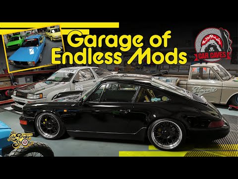 Jay's Modified Mecca Car Cave Garage Tour // Stance, Rare Rims, ITBs!