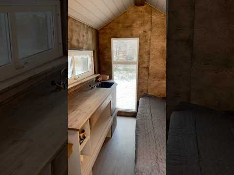 Tiny Cabin Quick Tour! #tinycabin #woodworking