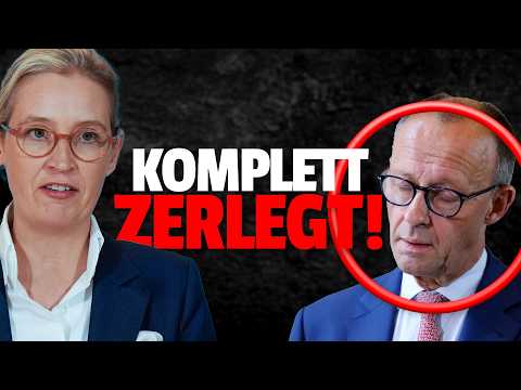 💥Alice Weidel ZERLEGT Merz: DER flieht aus dem BUNDESTAG!
