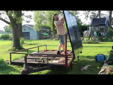 Solar Trailer - First Swivel on Trailer