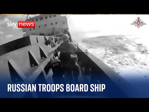 Ukraine War: Russian troops board Ukraine-bound ship