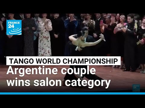YouTube video thumbnail: Argentine Couple Wins Final of Tango Salon Category in the Tango World Championship