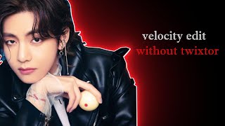 Velocity edit without Twixtor _After Effects