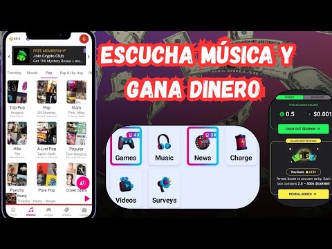 Como ganar dinero escuchando MÚSICA  | Gana dinero para Paypal Rápido y Fácil 