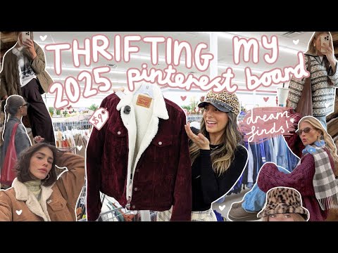 THRIFT WITH ME for a NEW WARDROBE for 2025✨ *new year, new dreamy finds!*