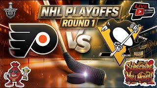 NHL Playoffs Flyers Vs Penguins Round 1 Game 3 Wednesday Night Hockey NHL 26 Simulation Game