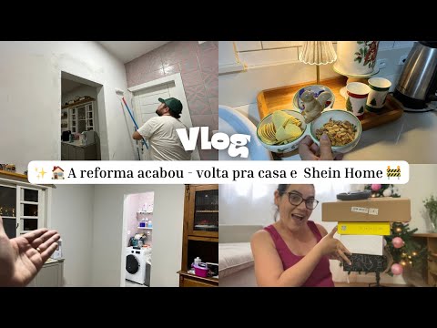 VLOG ✨ ANO NOVO 🍃FINALIZAMOS A PAREDE compras Shein Home e reforma acabou