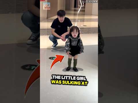 Adorable little girl sulks to get her dad's attention! 😅❤️