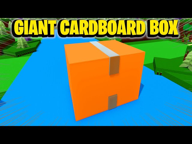 I Built A Giant Cardboard Box In Build A Boat For Treasure In Roblox