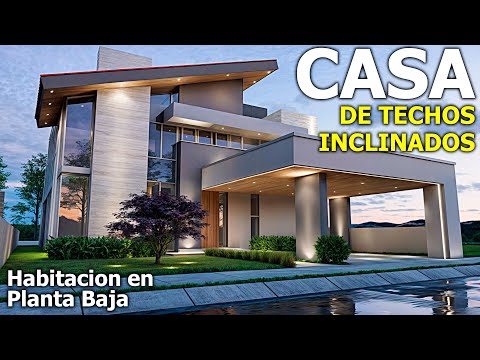 Hermosa CASA con Techos Inclinados