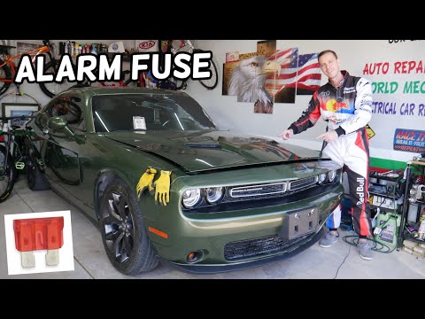 DODGE CHALLENGER ALARM FUSE LOCATION REPLACEMENT, ALARM NOT WORKING, ALARM STAYS ON