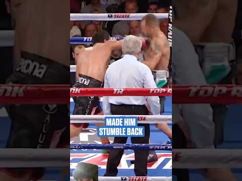 Boxer almost gets knocked out the ring #boxing #fight #boxingmatch #boxingnews #boxingworld #shorts