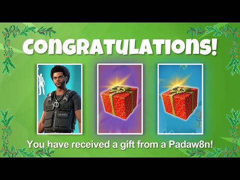 FORTNITE GETTING GIFTED BY SUBSCRIBERS (CHRISTMAS EDITION)