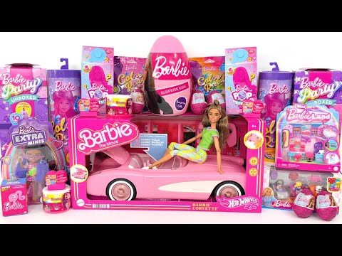 ASMR Barbie PARTY Unboxed Dolls OVER 100 SURPRISES‼️ Oddly Satisfying Unboxing Toys | No Talking