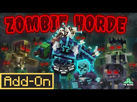 ZOMBIE HORDE SIEGE ADDON Could You Survive The Apocalypse? Minecraft Bedrock Edition