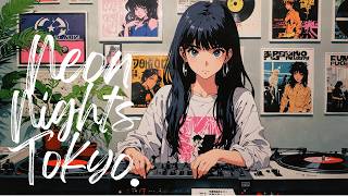 "Tokyo Peaceful Sound" City Night LOFI Playlist  🎧💜 Japanese Jazzy hiphop lofi chill beats BGM mix.