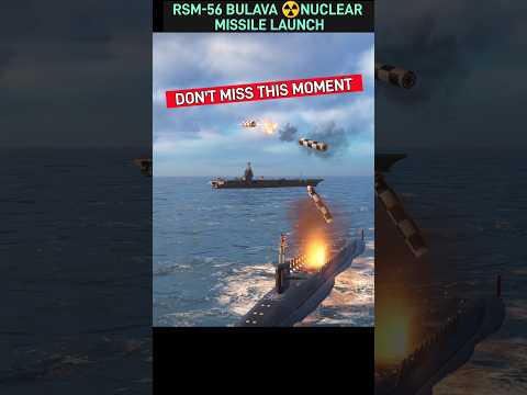 RSM-56 BULAVA Nuclear☢️ Missile Launch In Modern Warships #shorts