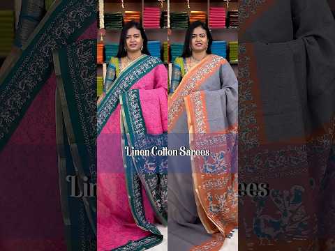 Premium Linen cotton sarees | DSR Sarees | Booking : 7305626399 |  www.dsrsarees.com