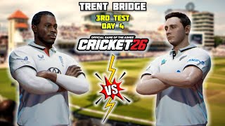 ENGLAND vs NEW ZEALAND - 3rd Test Day 4 at Nottingham Highlights |NZ tour of ENG| Cricket26 Gameplay