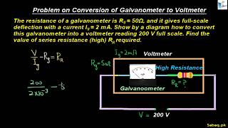 Problem on Conversion of Galvanometer to Voltmeter