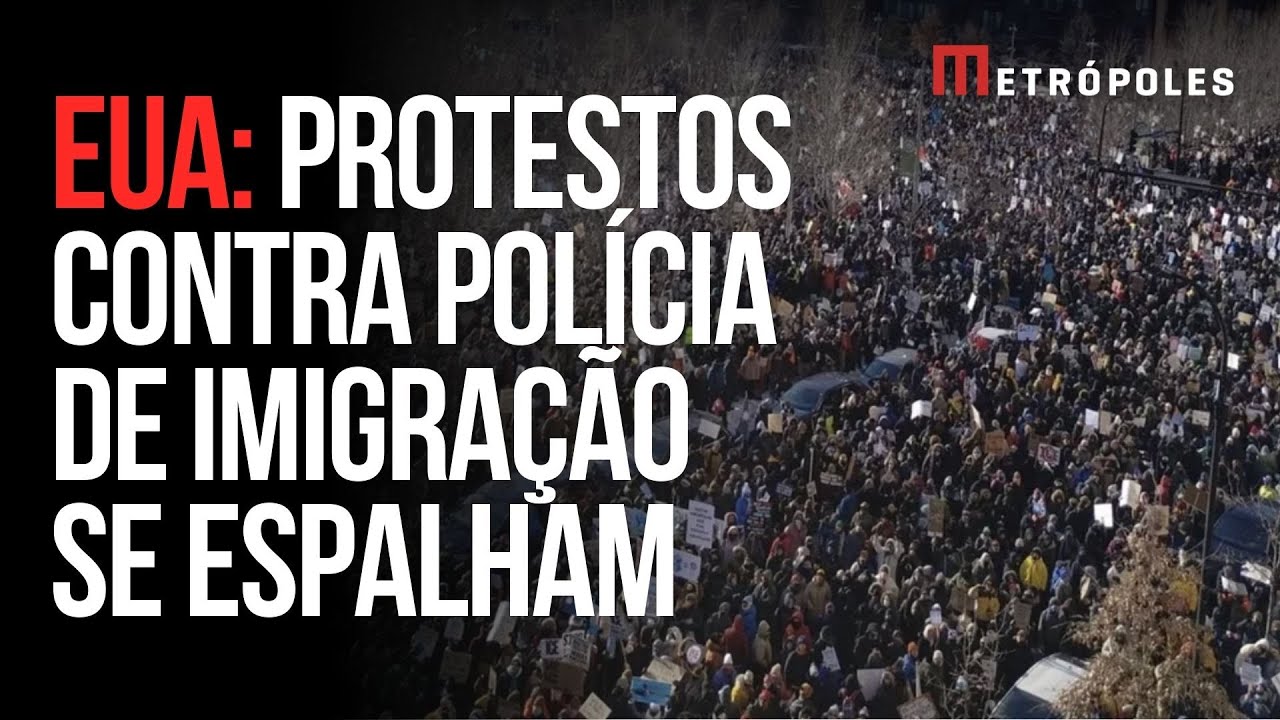 Protestos contra o ICE tomam as ruas de Los Angeles