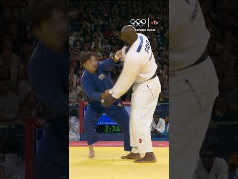 #Paris2024 | Le combat entre Teddy Riner et Joonhwan Lee était légèrement déséquilibré 😅