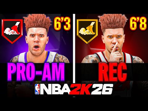 WHAT'S THE DIFFERENCE BETWEEN A PRO AM BUILD AND A REC BUILD IN NBA 2K26?